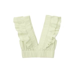 Light green Abercrombie ruffled crop top